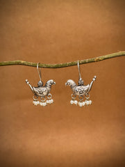 Niva Silver Lookalike Dangler Earrings